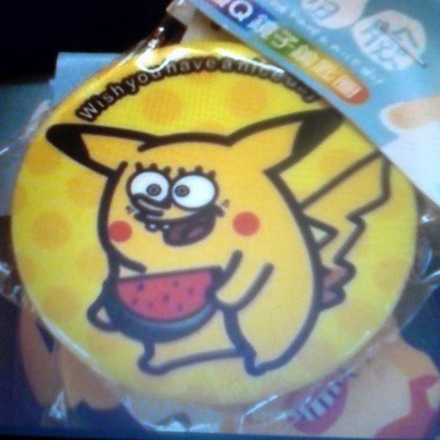 Whereas we kind of are into this SpongePikachuBob mashup: