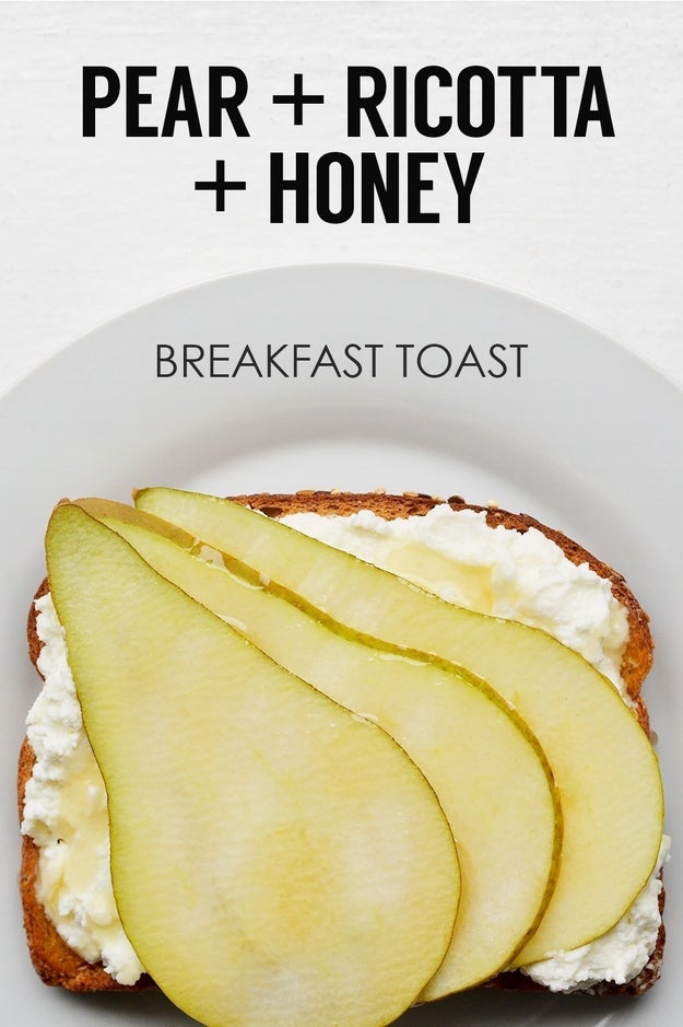 Pear, Ricotta, and Honey Toast