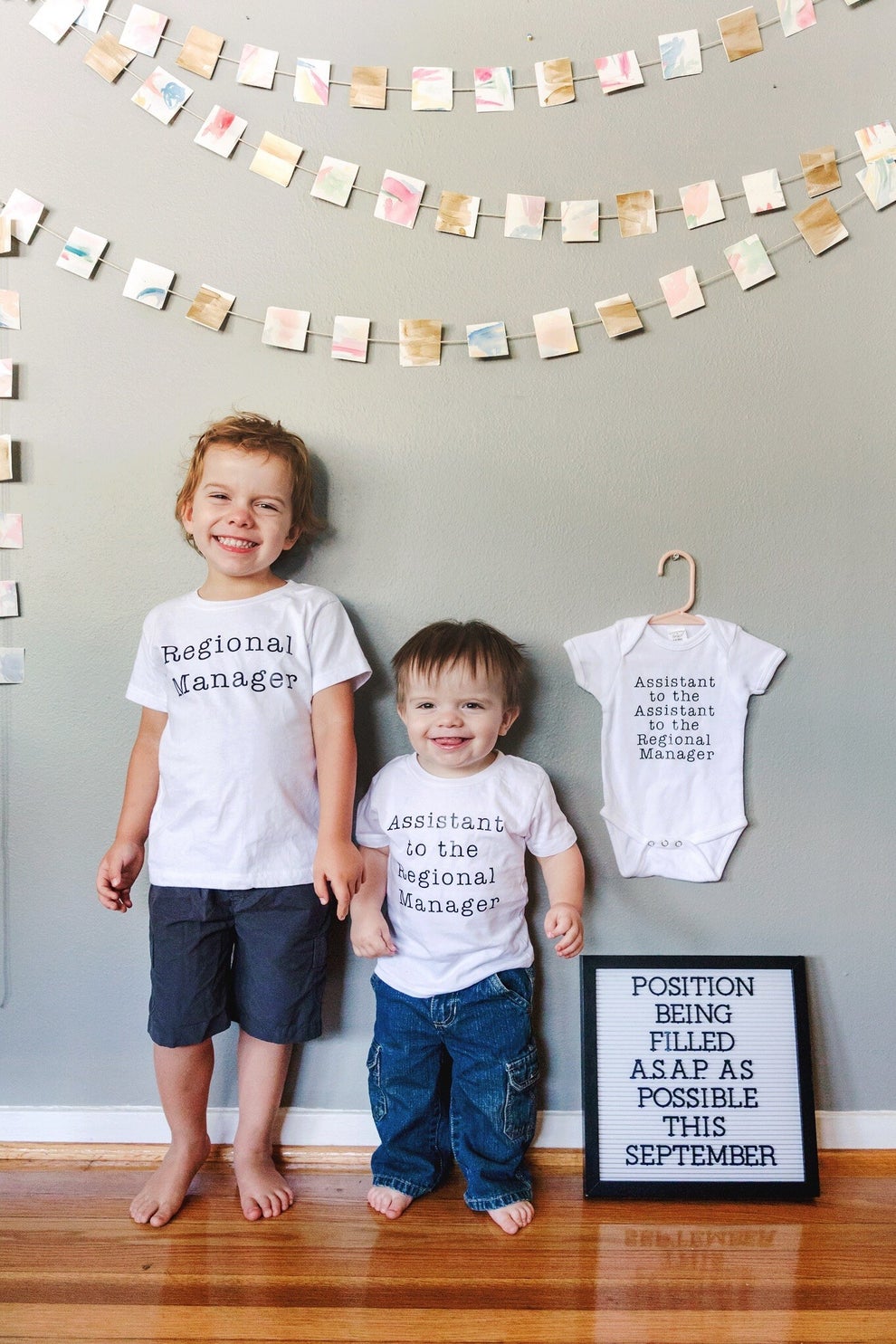 3rd baby announcement shirts