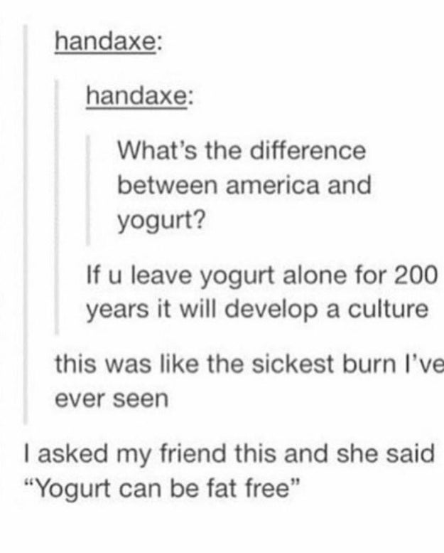 On American culture: