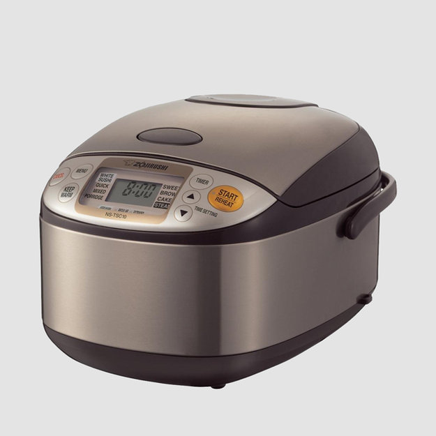 Or, if it's just the rice cooker you're after, this Zojirushi — which cooks 10 perfect cups of rice in under an hour — is the cream of the crop.