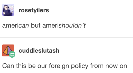 On foreign policy: