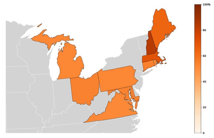 The quality of data reported by medical examiners varies by state. The CDC has noted that some states â€” including Pennsylvania and Michigan in the map above â€” have a tendency to categorize deaths as drug overdoses without listing the drugs involved. In grayed states, medical examiners reported fewer than 20 deaths that involved both cocaine and fentanyl. The CDC suppresses rates in these states for accuracy and privacy issues.