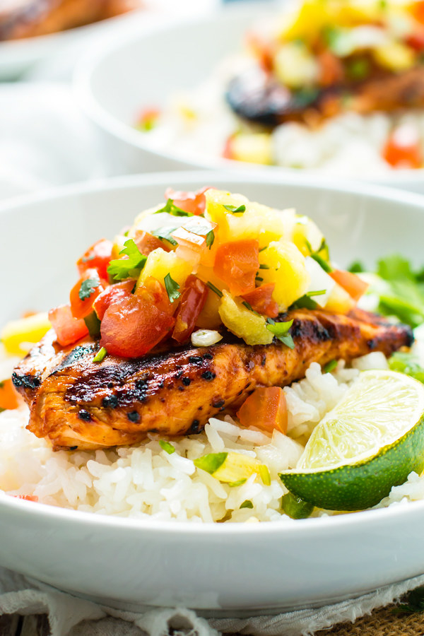 Grilled Pineapple Barbecue Chicken