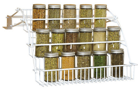 A pull-down rack to keep your favorite spices and flavors at arm's reach in even the most convoluted kitchen space.