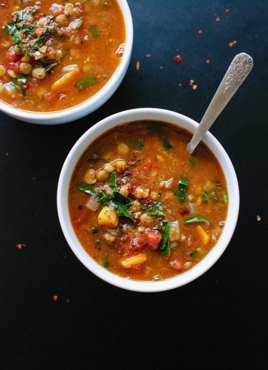 Spiced Vegan Lentil Soup