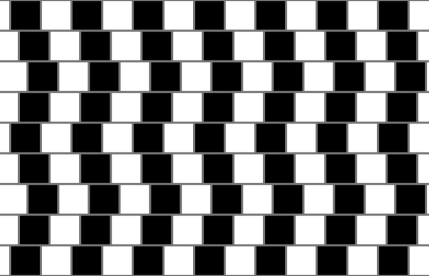 And others have compared it to the infamous "Café wall illusion."