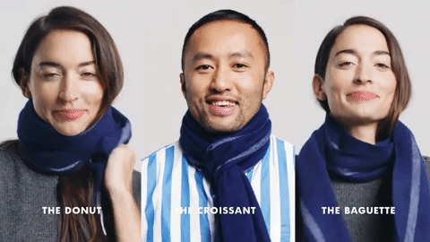 Check out more from J.Crew for three new ways to tie a scarf!