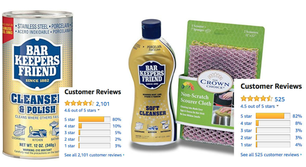 Bar Keepers Friend All-Purpose Cleaner & Polish - 21 Oz Powder For Bathroom & Kitchen