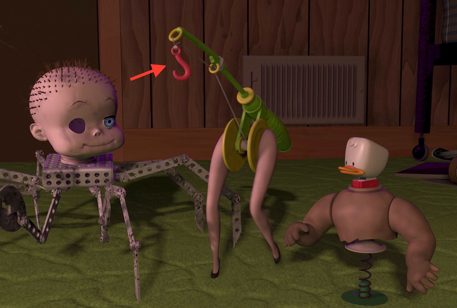 The literal "hooker" in Toy Story. 