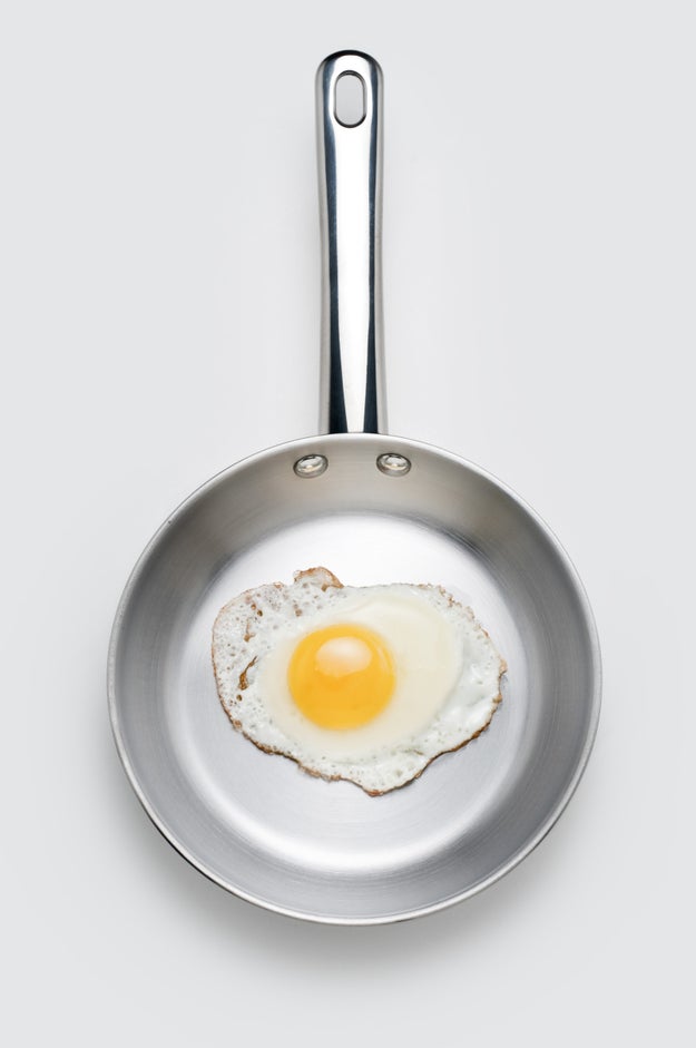 Stainless steel pans are the best egg pans of all time. There, I said it. It's the truth!