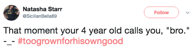 Or maybe every now and then they say something "grown" that catches you totally and completely off guard.