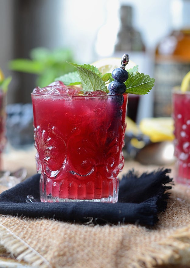 Blueberry Whiskey Buck