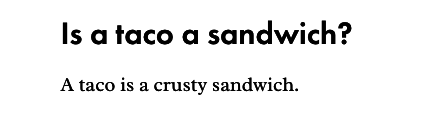 In an interview with Bon Appétit, when asked, "Is a taco a sandwich?", Gordon gave the following answer to this age-old (and divisive) question: