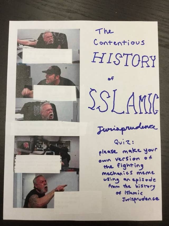 This Teacher Used The American Chopper Meme To Teach A Class On Islamic Studies And It Went Great
