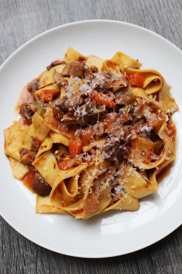 Mushroom Bolognese