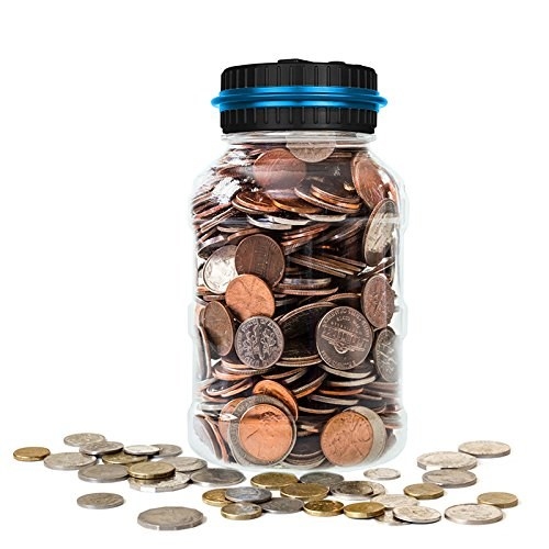 Details about   Tin Money Piggy Bank Savings 6.5" Franklin Coin Jar Box Saver 3 PACK 