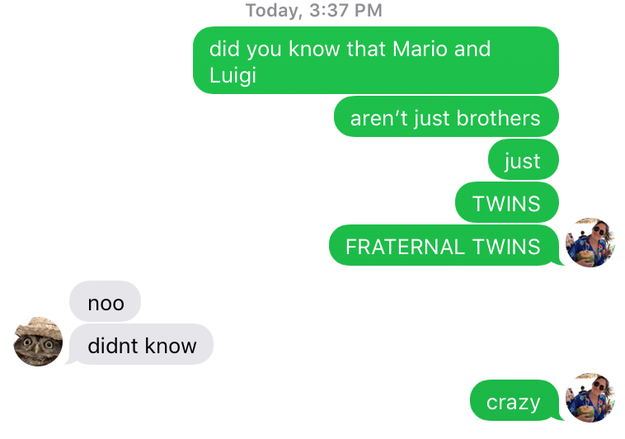 As soon as I found out this information, I texted my twin sister. She was also unaware of this important information, but didn