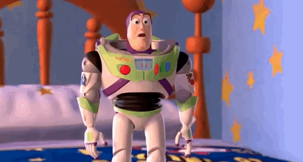And Buzz's, um, excitement at meeting Jessie in Toy Story 2: