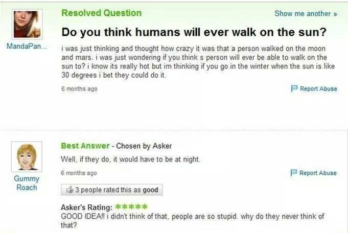 29 Strangely Hilarious Yahoo Answer Questions That'll Make You Giggle