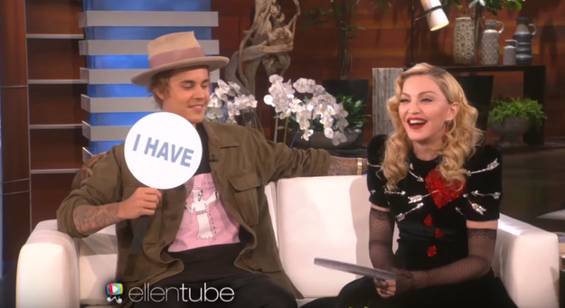 Justin Bieber and Madonna have both forgotten the name of the person they were fooling around with:
