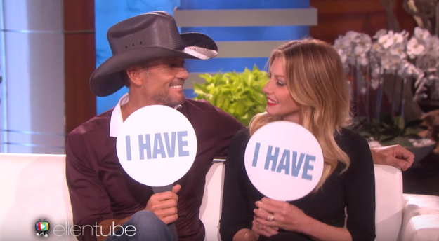 Tim McGraw and Faith Hill have used each other's toothbrushes without telling the other: