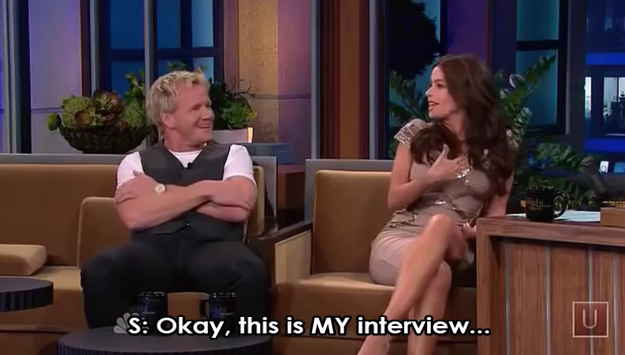 And when Sofia Vergara basically told Gordon Ramsay to butt out after he said her son's name (Manolo) sounds like a paint: