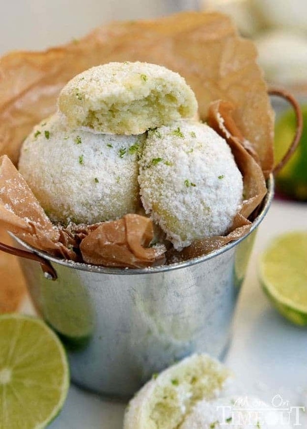 Key Lime Snowball Cookies