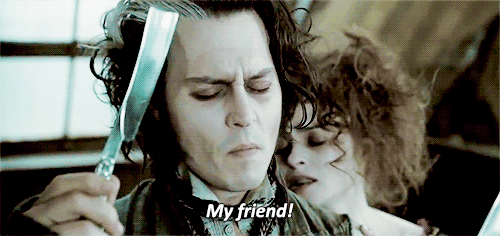 I like to call mine Sweeney Todd. My husband and I both love that movie/musical, so it’s my way of telling him that lots of blood is on its way. Plus, that entire movie represents how i feel on my period.—briannamichellef