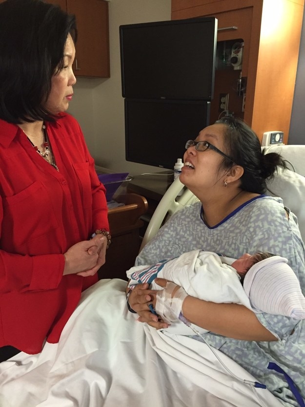 "This is me looking to my mom for guidance as I'm freaking out that I'm a mom now."—hanna2