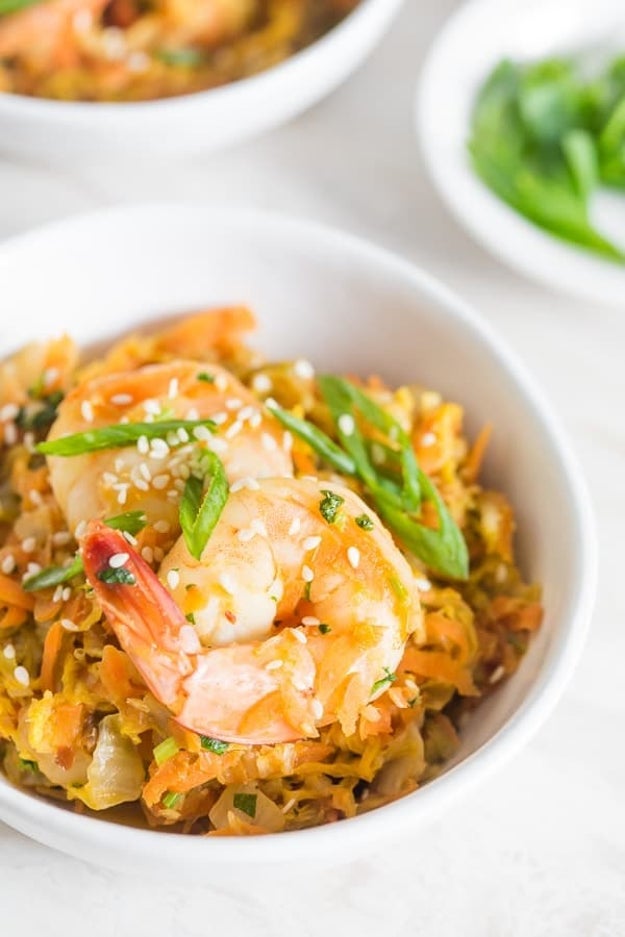 Spicy Shrimp Egg Roll Skillet