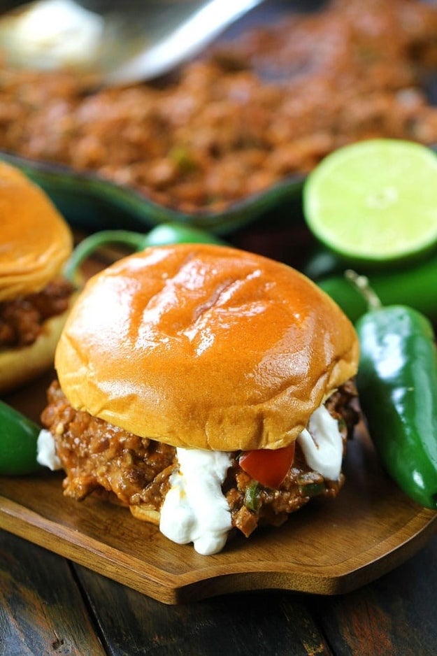 Cheesy Taco Sloppy Joe's