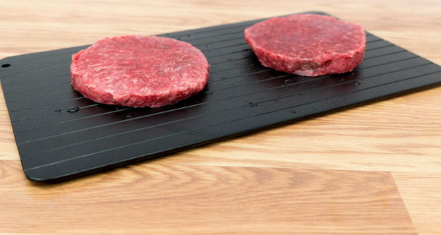 A speedy defrosting tray, for anyone who loves a good meat dinner but hates the process of waiting around for it to thaw.