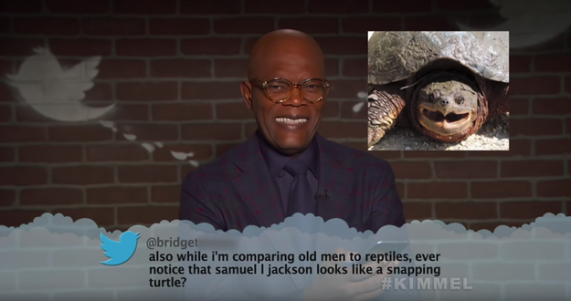 Here's Samuel L Jackson, aka Nick Fury, who really does look like a snapping turtle now I'm seeing it side by side.