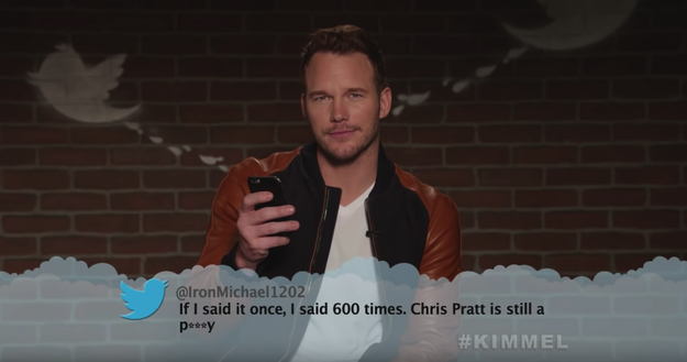 Here's Chris Pratt, aka Star-Lord, saying it for the 601st time.