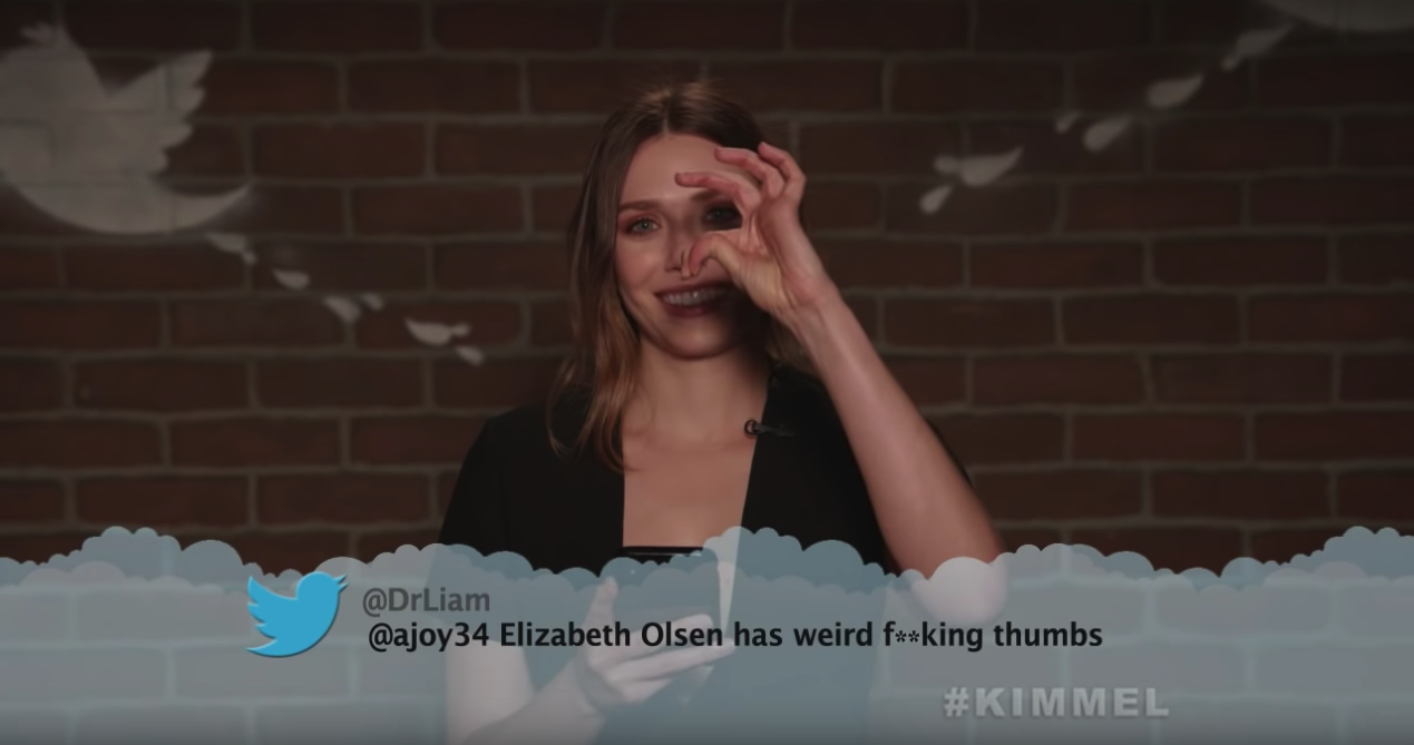 Elizabeth olsen thumbs