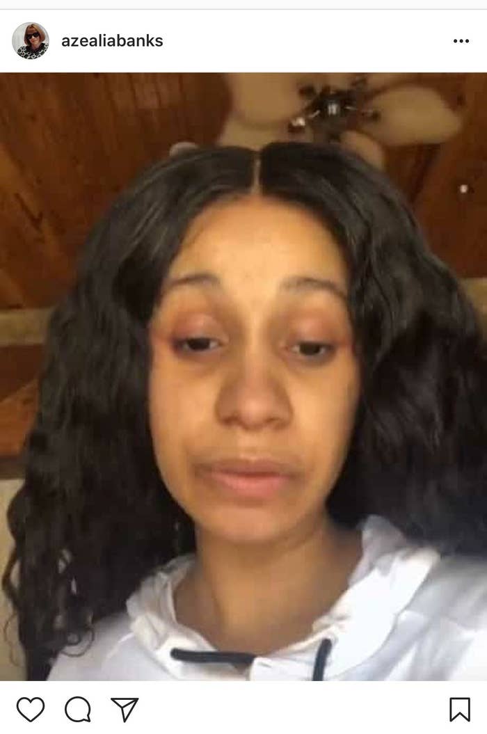 quot i spoke about it for all of two minutes in an interview and you - cardi b deletes her instagram account after responding to azealia