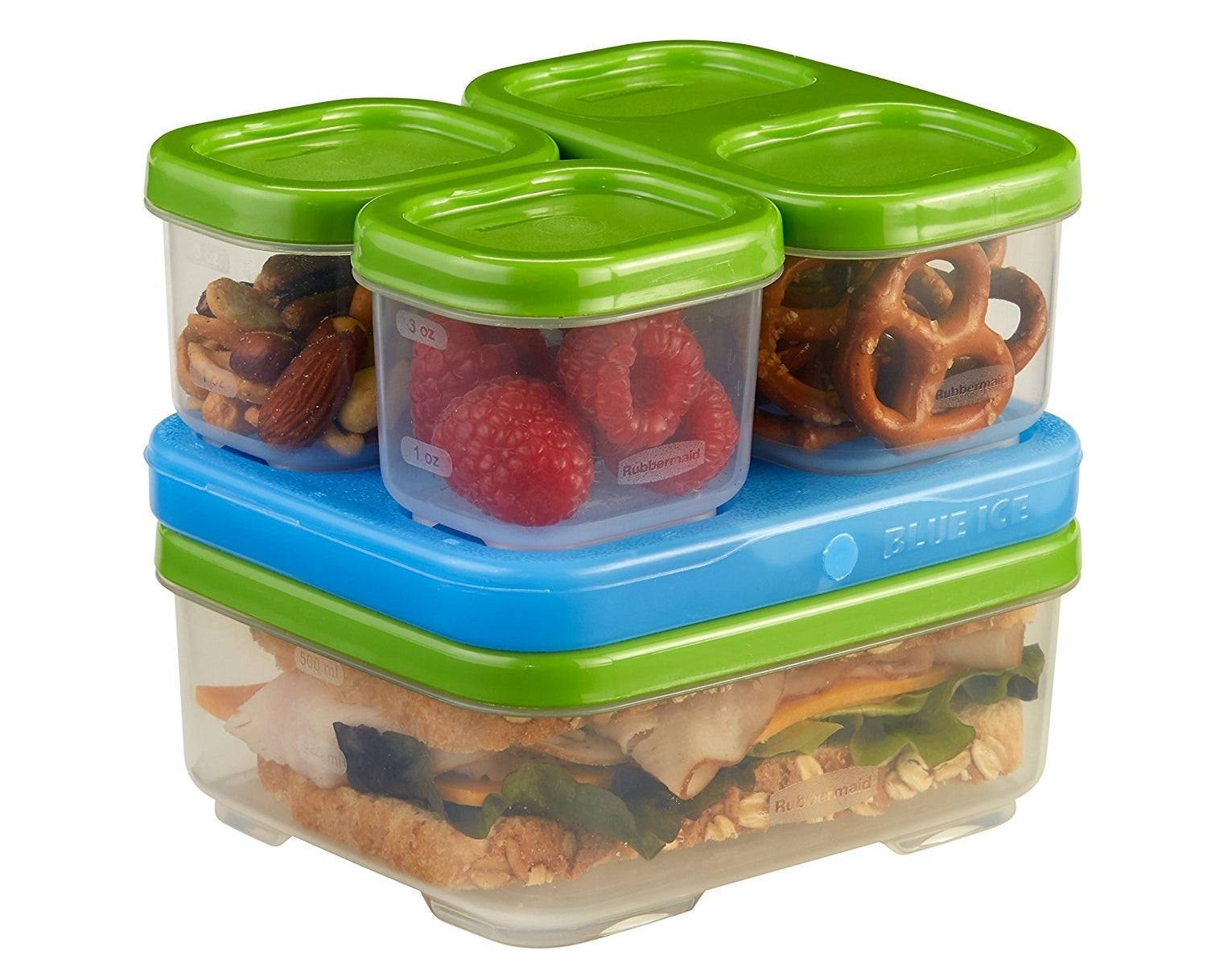 It includes two snack containers, one side container, one sandwich container, and one ice pack to keep your stuff nice and cool on a hot-ass day! Promising review: "I absolutely love Rubbermaid's LunchBlox kits! The lids snap on tightly but aren't difficult for my daughter to open. I haven't had a leak unless my daughter forgets to snap them back on correctly, which has been few and far between. The different sizes that snap together to connect help the containers stay in place. It works perfectly with my PackIt lunch bag that I got for our daughter, too. I can pack just about anything, giving me the ability to customize my daughter's lunches to her preference." —Brooke D. Wheeler Price: $6.89