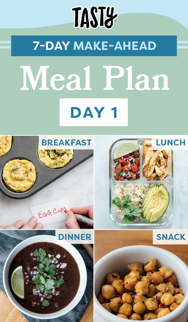 Day 1 Of Tasty's 7-Day Make-Ahead Meal Plan