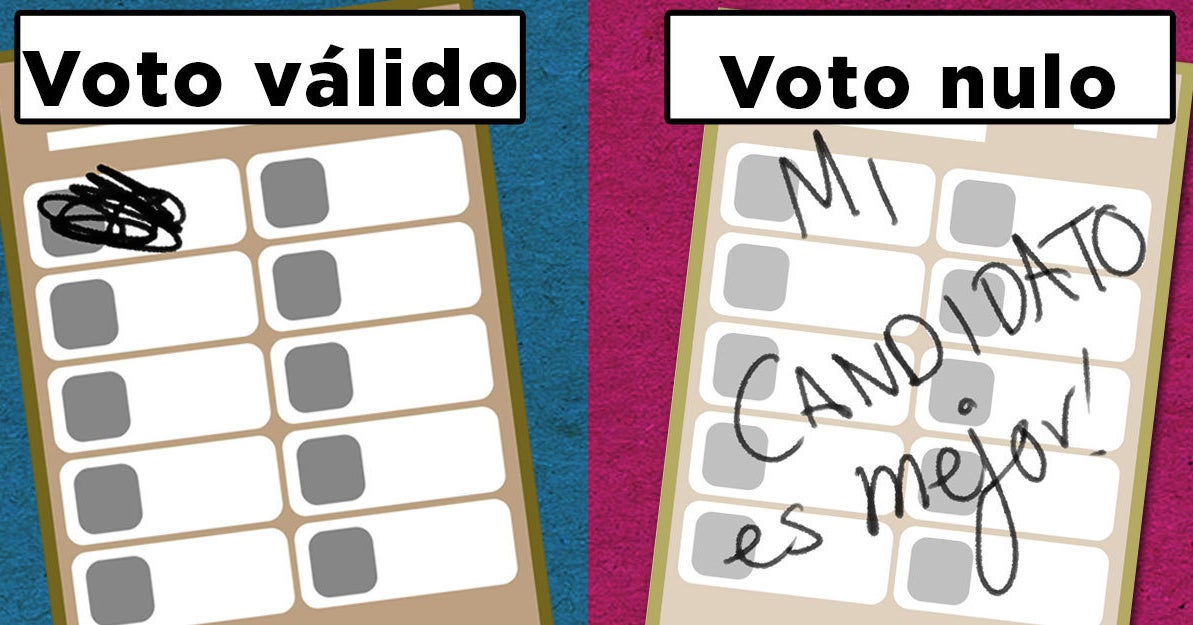 Formas Válidas E Inválidas De Votar En La Boleta Electoral Para Las Elecciones 2018 4257