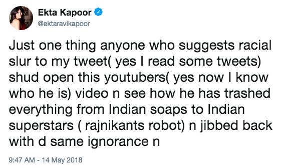 Ekta Kapoor Is Having The Most Embarrassing And One Sided Fight With Pewdiepie On Twitter Youtuber pewdiepie, tweeted a picture of ekta kapoor's sitcom 'kasamh se' and desi tweeple are having a roll. ekta kapoor is having the most