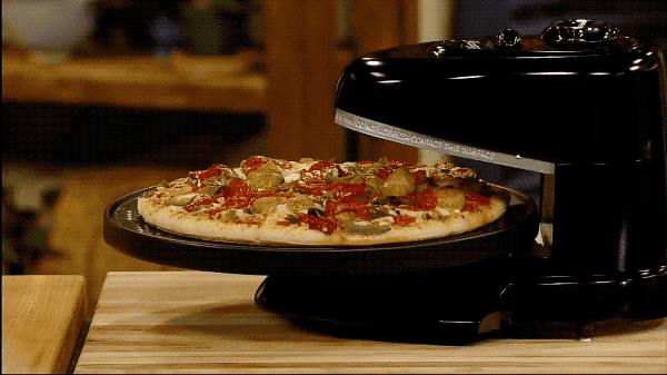 Promising review: "This appliance should come standard in every dorm room. Not only is the one of the safest ways I could imagine doing dorm cooking, but it also EXTREMELY versatile. I have made prosciutto wrapped cheese stuffed jalapenos, broiled steaks, fried eggs, baked cookies, and of course made frozen pizza on this wonderful machine, all using tin-foil to form what ever kind of pan or tray I needed. The default state of the machine is as a rotating cooling rack with a fan that cools the heating element as well as the food/tray. Overall it's idiot proof and versatile beyond expectation." —CmanGet it from Amazon for $49.90.