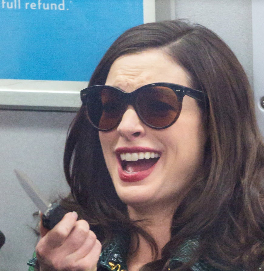 Gird Your Loins, People Who Wear Tiny Sunglasses, Anne Hathaway Is Comin'  For You!!!