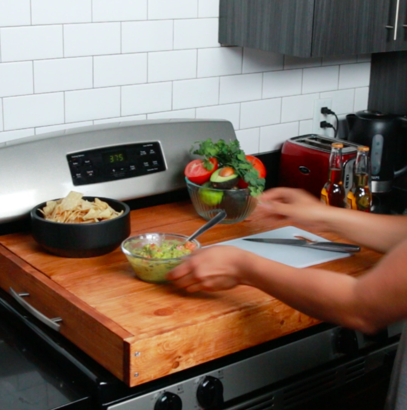 How To Build Burner Covers and Double the Counter Space in Your Tiny  Kitchen