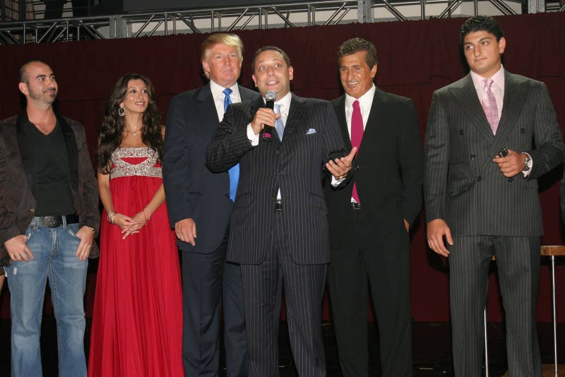 Donald Trump and Felix Sater (center) in 2007.