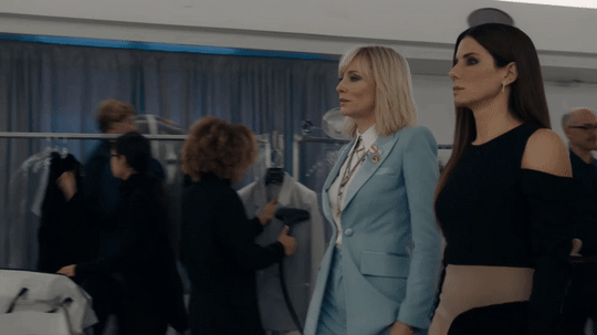 Of course, Debbie doesn't need a love interest — and if she gets one, I'm rooting for Lou (Cate Blanchett). Secondly, Rusty and Isabel (Catherine Zeta-Jones) would have to be broken up and 100% done.