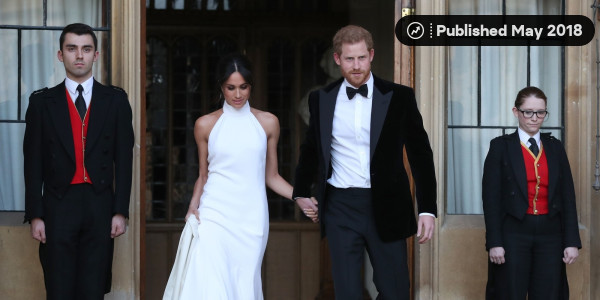 princess meghan second wedding dress Meghan Markle's Wedding Photos Show Off Second Dress from Every Angle