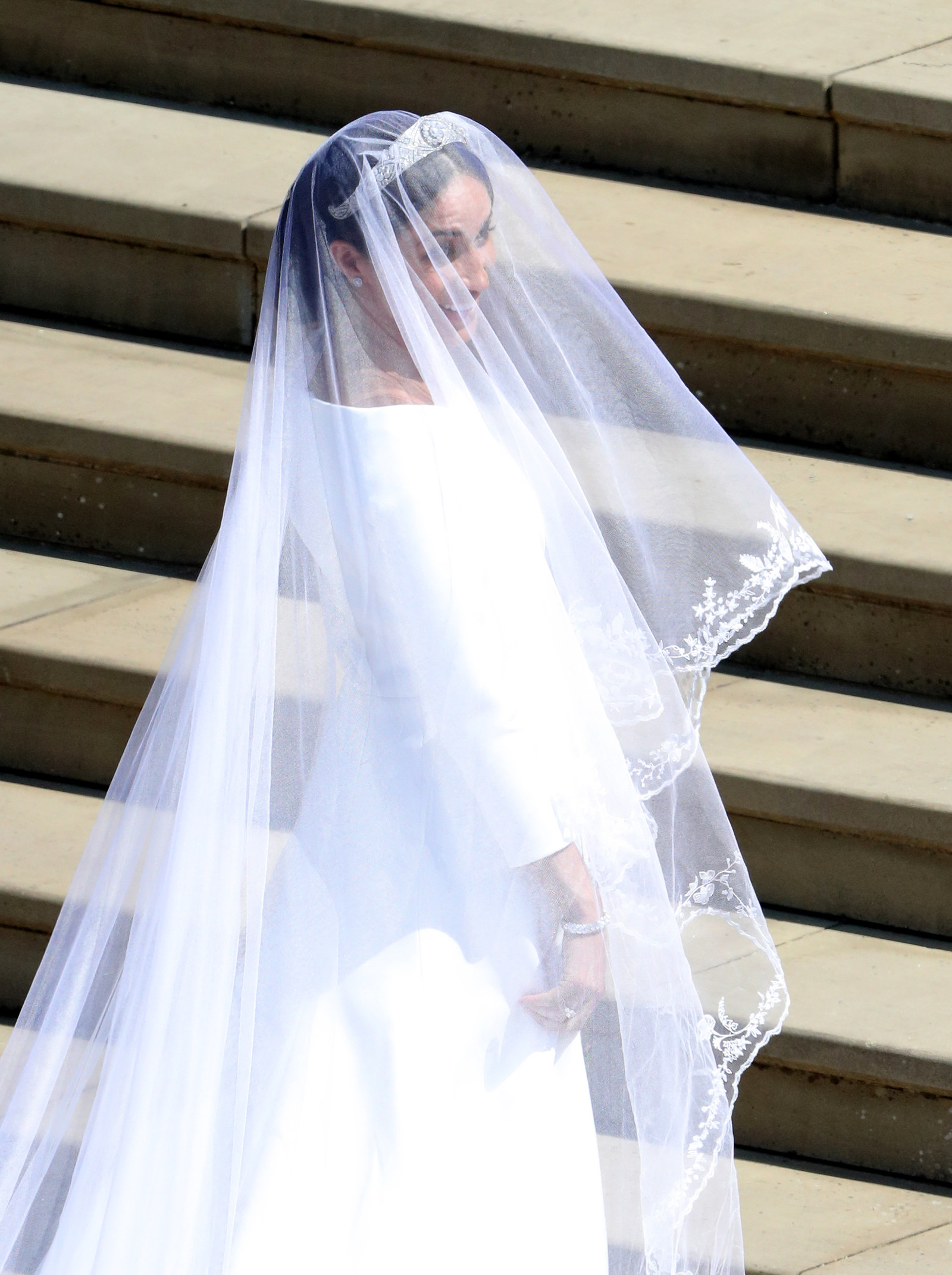 Here Are The First Pictures Of Meghan Markle's Wedding Dress