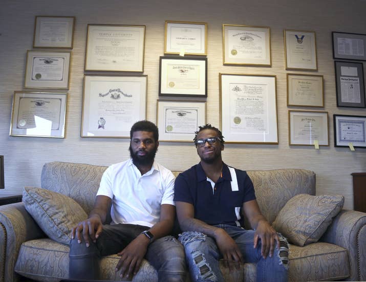 From left: Rashon Nelson and Donte Robinson
