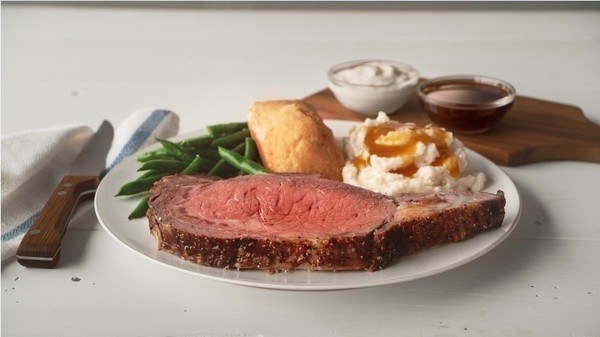 Your dinner options just expanded. Choose from beyond rotisserie chicken and ribs the next time you visit Boston Market, which expanded its menu to feature Rotisserie Prime Rib, the first rotisserie steak offering from the company. The USDA Choice Prime Rib is slow-spun in rotisserie ovens for over an hour, and the meal comes with two sides, freshly-baked cornbread, horseradish cream sauce, and au jus.